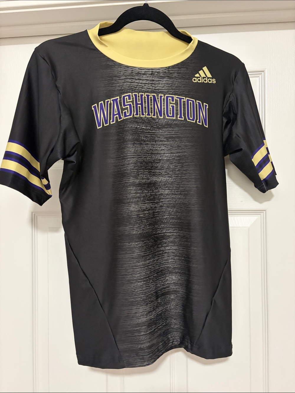 adidas Black, Yellow & Purple Washington Kids Jersey